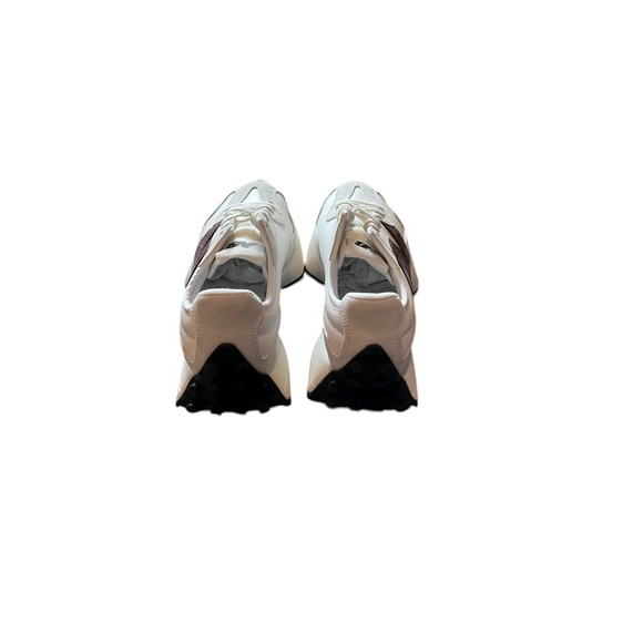 New Balance 327 NB White Burgundy Women Casual Lifestyle Shoes WS327JWC-B Size 7